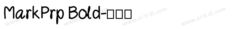 MarkPrp Bold字体转换